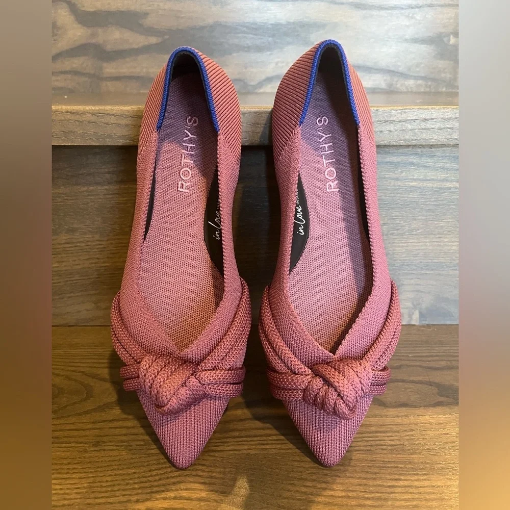 NWOB Rothy's The Knot Point II in Mauve Size 5.5